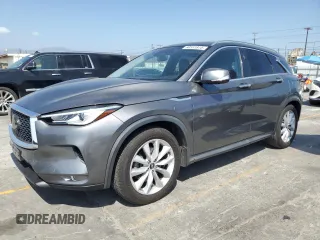 2019 Infiniti QX50 Essential with VIN 3PCAJ5M18KF127262, listed as a Copart auction lot 60551915 with 50,048 mi miles and Salvage title. Bid and sale history available at DreamBid. Image 1.