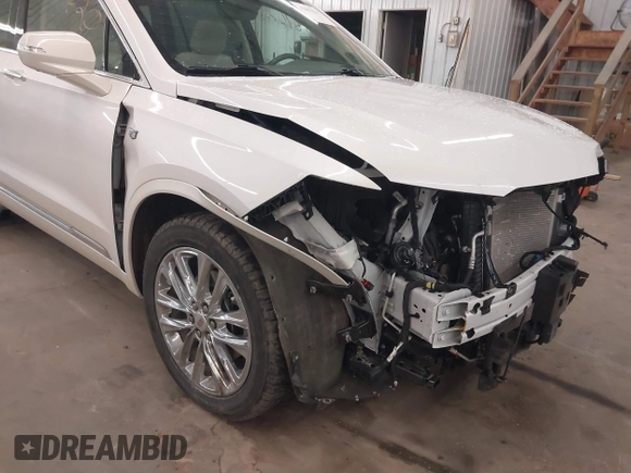 2022 Cadillac XT6 Premium Luxury with VIN 1GYKPDRS3NZ131095, listed as a IAAI auction lot 42087620 with 36,740 mi miles and . Bid and sale history available at DreamBid. Image 18.