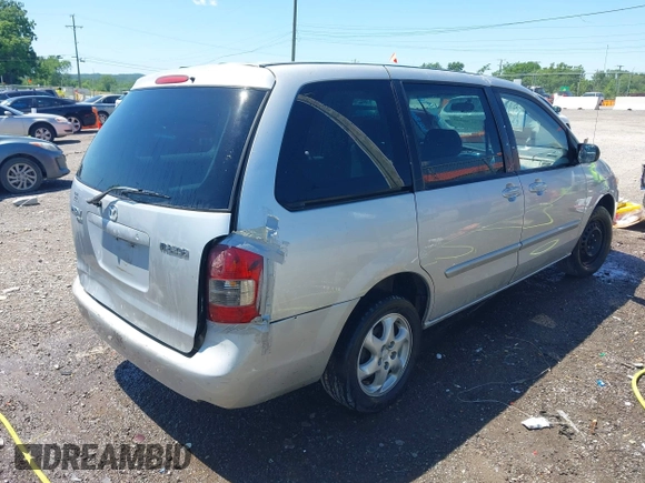 2000 Mazda MPV DX with VIN JM3LW28G8Y0125047, listed as a IAAI auction lot 42305890 with 214,647 mi miles and . Bid and sale history available at DreamBid. Image 4.