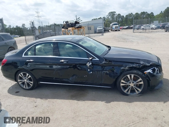 2017 Mercedes-Benz C 300 with VIN 55SWF4JB1HU190340, listed as a IAAI auction lot 41955855 with 158,810 mi miles and . Bid and sale history available at DreamBid. Image 13.