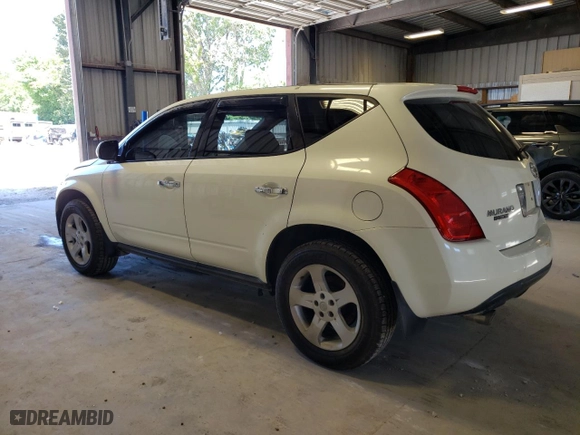 2005 Nissan Murano S with VIN JN8AZ08W45W442033, listed as a Copart auction lot 60627074 with 156,606 mi miles and Salvage Title. Bid and sale history available at carsss.com. Image 2.