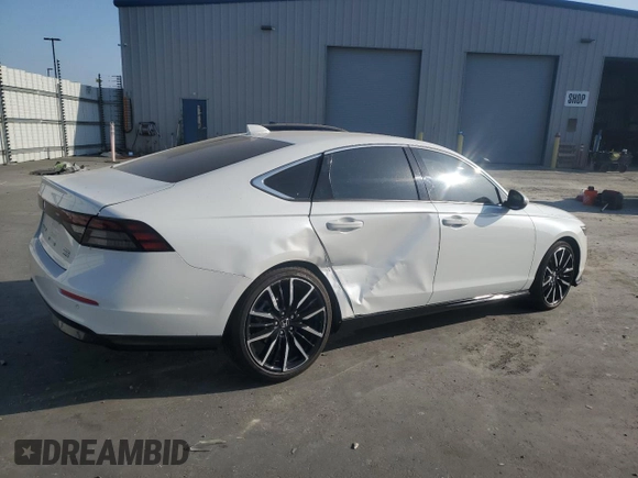 2024 Honda Accord Touring with VIN 1HGCY2F88RA001663, listed as a Copart auction lot 59710665 with 14,462 mi miles and Salvage title. Bid and sale history available at DreamBid. Image 3.
