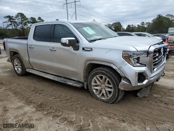 2021 GMC Sierra 1500 SLT with VIN 3GTU9DET2MG283410, listed as a Copart auction lot 87686155 with 96,020 mi miles and Salvage Title. Bid and sale history available at carsss.com. Image 4.