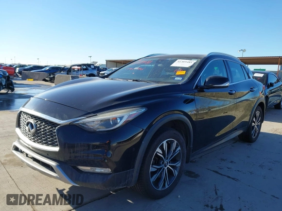 2018 Infiniti QX30 Luxury with VIN SJKCH5CRXJA058994, listed as a IAAI auction lot 41389481 with 69,907 mi miles and . Bid and sale history available at DreamBid. Image 20.