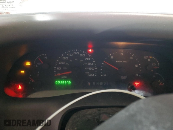 2003 Ford F-250 XL with VIN 1FTNX21L43ED63771, listed as a Copart auction lot 52145225 with 93,857 mi miles and Clean title. Bid and sale history available at DreamBid. Image 9.
