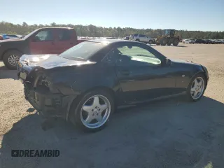 1999 Mercedes-Benz SLK-Class with VIN WDBKK47F4XF129689, listed as a Copart auction lot 75311624 with 54,923 mi miles and Salvage Title. Bid and sale history available at carsss.com. Image 3.