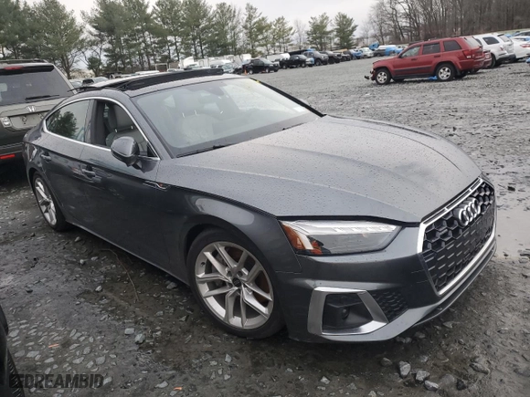 2023 Audi A5 Sportback S line Premium with VIN WAUDACF58PA044610, listed as a Copart auction lot 37808264 with NaN miles and Salvage Title. Bid and sale history available at carsss.com. Image 4.