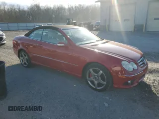 2006 Mercedes-Benz CLK 500 with VIN WDBTK75G06T070481, listed as a Copart auction lot 80626804 with 113,385 mi miles and Salvage Title. Bid and sale history available at DreamBid. Image 4.