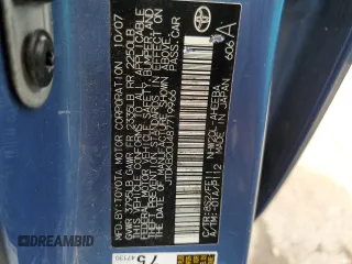 2008 Toyota Prius with VIN JTDKB20U487719966, listed as a Copart auction lot 53589764 with 177,690 mi miles and Salvage Title. Bid and sale history available at carsss.com. Image 12.