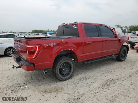 2022 Ford F-150 XL with VIN 1FTFW1E56NKE73660, listed as a Copart auction lot 50580025 with 40,037 mi miles and Salvage Title. Bid and sale history available at carsss.com. Image 3.