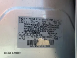 2016 Nissan Sentra SV with VIN 3N1AB7AP8GL653520, listed as a Copart auction lot 50276965 with 117,899 mi miles and Salvage Title. Bid and sale history available at DreamBid. Image 13.