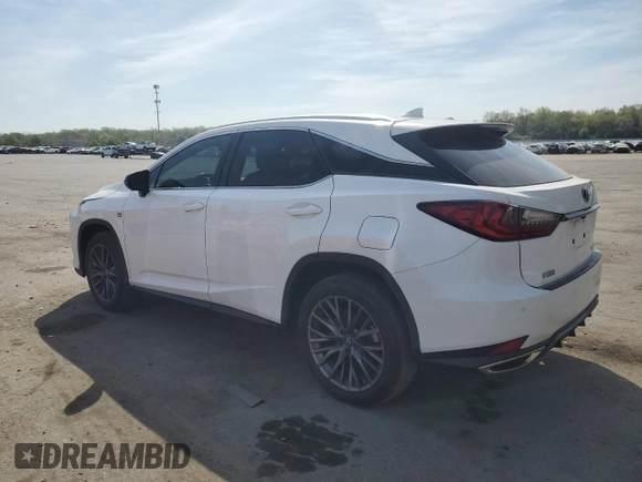 2022 Lexus RX with VIN 2T2SZMDA2NC309843, listed as a Copart auction lot 54670415 with 54,298 mi miles and Salvage Title. Bid and sale history available at carsss.com. Image 2.