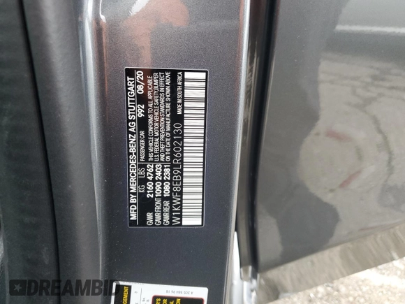 2020 Mercedes-Benz C 300 с VIN W1KWF8EB9LR602130, выставлен на аукционе Copart как лот 82881004 с пробегом 74 346 миль миль и Списание • Salvage title. История ставок и продаж доступна на DreamBid. Изображение 13.