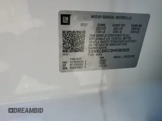 2017 Chevrolet Tahoe LT with VIN 1GNSCBKC3HR382929, listed as a Copart auction lot 61389485 with 110,539 mi miles and Salvage title. Bid and sale history available at DreamBid. Image 13.