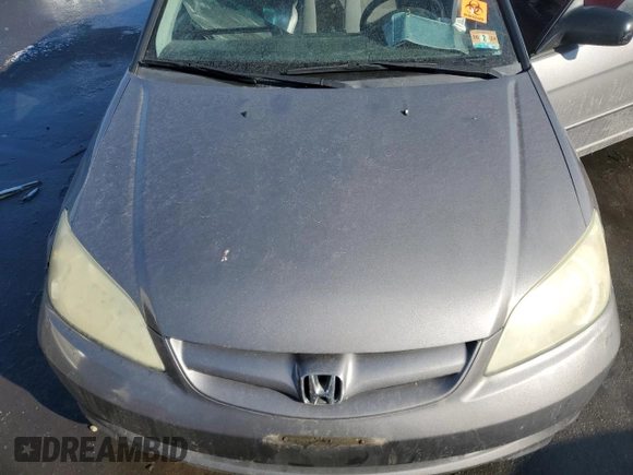 2004 Honda Civic LX with VIN 2HGES16584H560845, listed as a Copart auction lot 89105045 with Not Provided miles and Salvage Title. Bid and sale history available at DreamBid. Image 12.
