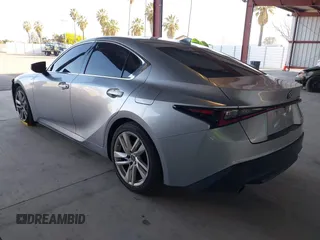 2021 Lexus IS 300 with VIN JTHCA1D24M5111198, listed as a IAAI auction lot 41944185 with 68,309 mi miles and . Bid and sale history available at DreamBid. Image 3.