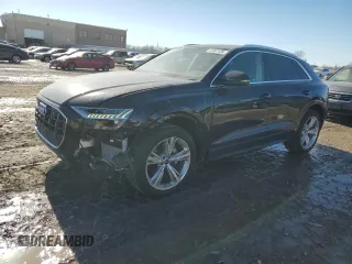 2023 Audi Q8 Premium Plus z VIN WA1BVBF12PD043807, wystawiony jako Copart lot #41991135 z przebiegiem 2 830 mil mil oraz Szkoda całkowita • Salvage title. Historia ofert i sprzedaży dostępna na DreamBid. Obrazek 1.