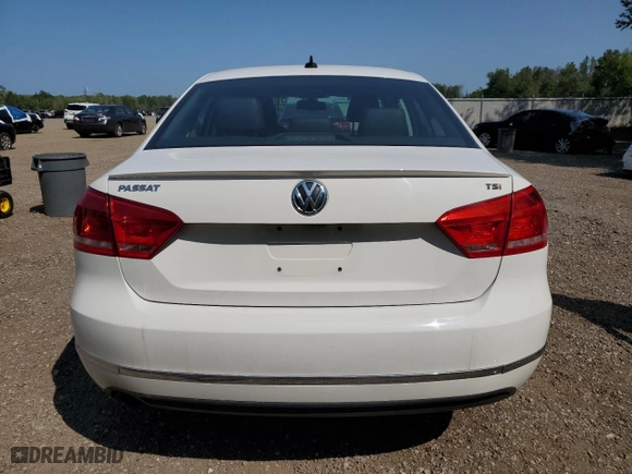 2014 Volkswagen Passat SEL Premium with VIN 1VWCS7A36EC062465, listed as a Copart auction lot 66998344 with 210,744 mi miles and Salvage Title. Bid and sale history available at carsss.com. Image 6.