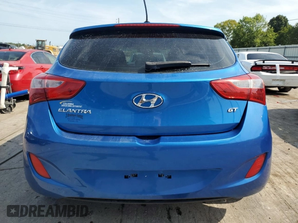 2017 Hyundai Elantra GT with VIN KMHD35LH5HU350005, listed as a Copart auction lot 66673444 with 154,521 mi miles and Salvage Title. Bid and sale history available at carsss.com. Image 6.