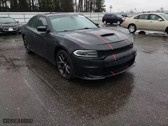 2021 Dodge Charger GT with VIN 2C3CDXHG4MH532594, listed as a Copart auction lot 45309185 with 73,287 mi miles and Salvage Title. Bid and sale history available at carsss.com. Image 10.