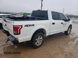 2017 Ford F-150 XL with VIN 1FTEW1EF8HFC06683, listed as a Copart auction lot 87833185 with 206,571 mi miles and Salvage Title. Bid and sale history available at carsss.com. Image 3.
