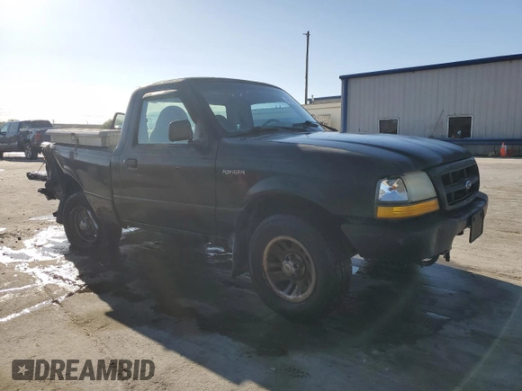 1999 Ford Ranger XL with VIN 1FTYR10V1XPA68495, listed as a Copart auction lot 49412175 with 148,096 mi miles and Salvage Title. Bid and sale history available at carsss.com. Image 4.