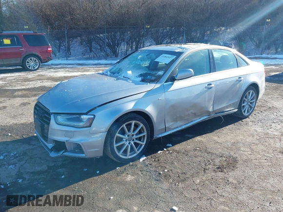 2016 Audi A4 Premium Plus with VIN WAUFFAFL6GN001664, listed as a IAAI auction lot 41402527 with 88,262 mi miles. Bid and sale history available at carsss.com. Image 2.