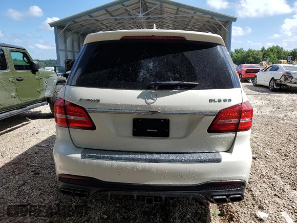 2018 Mercedes-Benz GLS with VIN 4JGDF7FE4JB070887, listed as a Copart auction lot 59777174 with 97,105 mi miles and Non Repairable. Bid and sale history available at carsss.com. Image 6.