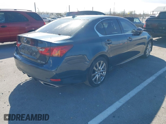 2013 Lexus GS with VIN JTHBE1BL2D5001360, listed as a IAAI auction lot 41370780 with 59,223 mi miles. Bid and sale history available at carsss.com. Image 4.