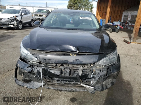 2022 Nissan Sentra SV with VIN 3N1AB8CV8NY222516, listed as a Copart auction lot 49930015 with 72,811 mi miles and Salvage Title. Bid and sale history available at carsss.com. Image 5.