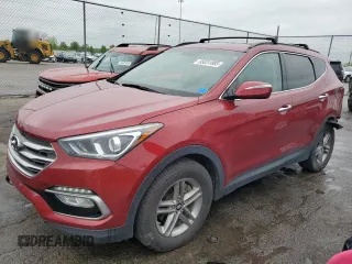 2017 Hyundai Santa Fe 2.4L z VIN 5XYZU3LBXHG446219, wystawiony jako Copart lot #55031885 z przebiegiem 131 839 mil mil oraz Szkoda całkowita • Salvage title. Historia ofert i sprzedaży dostępna na DreamBid. Obrazek 1.