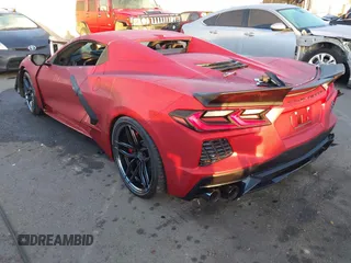 2022 Chevrolet Corvette 3LT with VIN 1G1YC3D47N5114329, listed as a IAAI auction lot 41495894 with 1 mi miles. Bid and sale history available at carsss.com. Image 3.