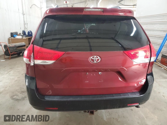 2011 Toyota Sienna LE AAS with VIN 5TDKK3DC4BS127181, listed as a Copart auction lot 59015195 with 170,677 mi miles and Salvage title. Bid and sale history available at DreamBid. Image 6.