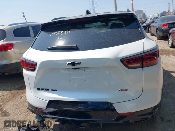 2024 Chevrolet Blazer RS with VIN 3GNKBKRS6RS188345, listed as a IAAI auction lot 42396159 with 24,813 mi miles and . Bid and sale history available at DreamBid. Image 16.