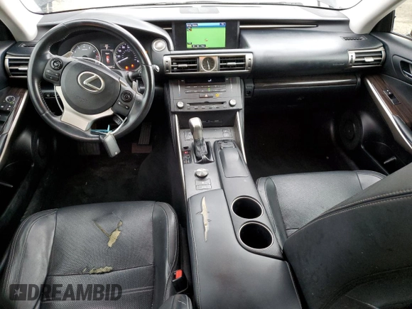 2015 Lexus IS 250 with VIN JTHCF1D29F5015698, listed as a Copart auction lot 58355495 with 127,007 mi miles and Salvage title. Bid and sale history available at DreamBid. Image 8.