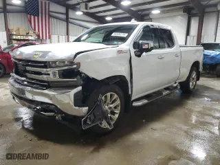 2019 Chevrolet Silverado 1500 LTZ with VIN 1GCRYGED8KZ214317, listed as a Copart auction lot 86536274 with 69,061 mi miles and Salvage Title. Bid and sale history available at carsss.com. Image 1.