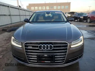 2015 Audi A8 L 4.0T with VIN WAU32AFD9FN032185, listed as a Copart auction lot 82922154 with 44,766 mi miles and Salvage Title. Bid and sale history available at carsss.com. Image 5.