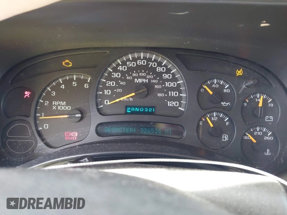 2005 Chevrolet Tahoe LT z VIN 1GNEK13T35R196103, wystawiony jako IAAI lot #42053184 z przebiegiem 326 536 mil mil oraz . Historia ofert i sprzedaży dostępna na DreamBid. Obrazek 7.