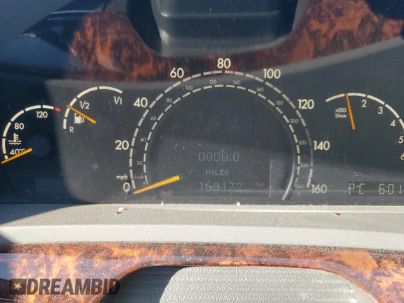 2004 Mercedes-Benz S-Class 5.0L with VIN WDBNG84J04A407348, listed as a Copart auction lot 80430614 with 160,172 mi miles and Salvage Title. Bid and sale history available at carsss.com. Image 9.