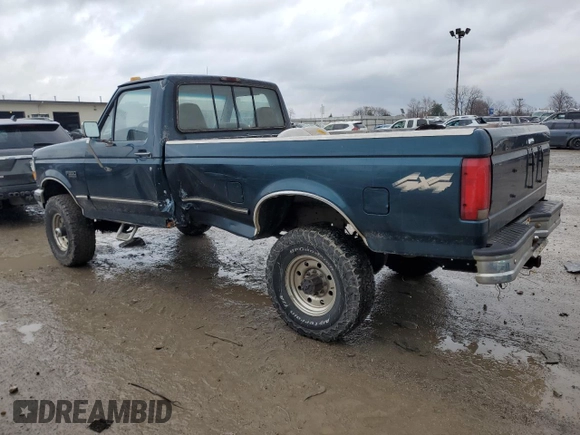 1997 Ford F-350 with VIN 1FTHF36G8VEB56577, listed as a Copart auction lot 84106284 with 126,868 mi miles and Salvage title. Bid and sale history available at DreamBid. Image 2.