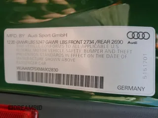 2021 Audi RS 5 Sportback z VIN WUAAWCF5XMA902830, wystawiony jako Copart lot #45397435 z przebiegiem 23 888 mil mil oraz Czysty tytuł • Clean title. Historia ofert i sprzedaży dostępna na DreamBid. Obrazek 14.