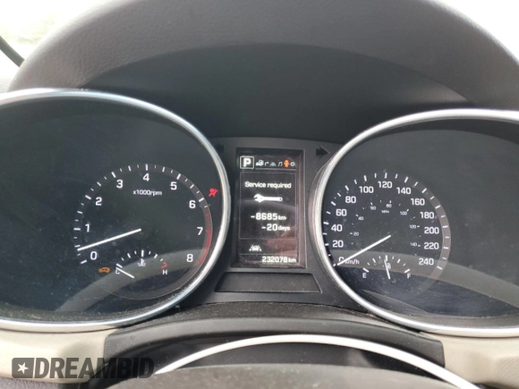 2017 Hyundai Santa Fe 2.0T with VIN 5XYZUDLA6HG475262, listed as a Copart auction lot 49876925 with 232,078 mi miles and Salvage title. Bid and sale history available at DreamBid. Image 9.