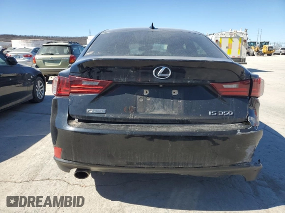 2016 Lexus IS with VIN JTHBE1D2XG5024667, listed as a Copart auction lot 46713745 with 115,178 mi miles and Salvage Title. Bid and sale history available at carsss.com. Image 6.