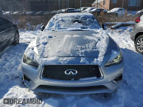 2018 Infiniti Q50 Luxe with VIN JN1EV7AR0JM433540, listed as a Copart auction lot 84282984 with 105,890 mi miles and Salvage Title. Bid and sale history available at carsss.com. Image 5.