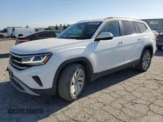 2021 Volkswagen Atlas SEL with VIN 1V2BP2CAXMC586018, listed as a Copart auction lot 54263334 with 47,763 mi miles and . Bid and sale history available at DreamBid. Image 1.