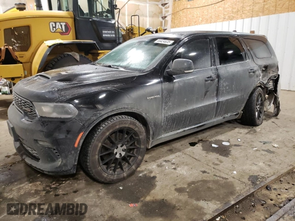 2021 Dodge Durango R/T with VIN 1C4SDJCT4MC520618, listed as a Copart auction lot 44424635 with 64,189 mi miles and Salvage Title. Bid and sale history available at DreamBid. Image 1.