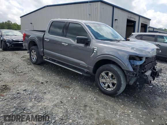 2021 Ford F-150 XL with VIN 1FTFW1EDXMFC91152, listed as a Copart auction lot 58350455 with 59,992 mi miles and Salvage title. Bid and sale history available at DreamBid. Image 4.