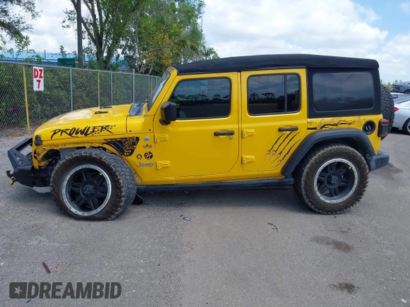 2018 Jeep Wrangler Unlimited Sport z VIN 1C4HJXDN2JW324872, wystawiony jako IAAI lot #42112231 z przebiegiem 80 412 mil mil oraz . Historia ofert i sprzedaży dostępna na DreamBid. Obrazek 15.
