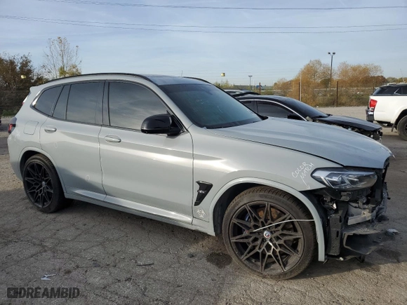 2022 BMW X3 M with VIN 5YM13EC01N9N34588, listed as a Copart auction lot 76460514 with NaN miles and Salvage Title. Bid and sale history available at carsss.com. Image 4.
