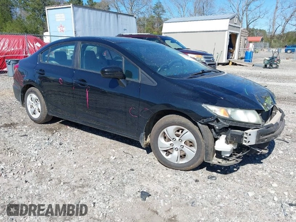 2015 Honda Civic Sedan LX with VIN 19XFB2E57FE061088, listed as a IAAI auction lot 41815595 with 157,248 mi miles. Bid and sale history available at carsss.com. Image 1.